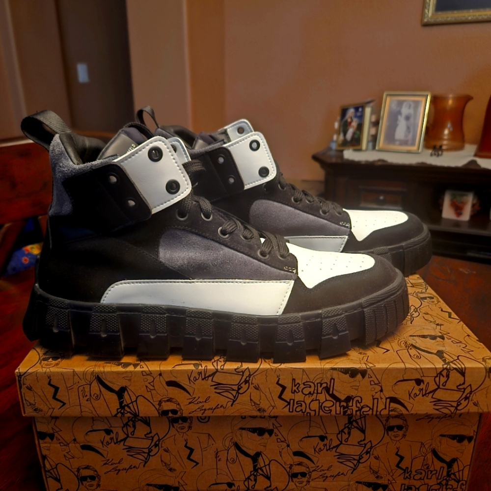 Karl Lagerfeld ColorBlock High Top Sneakers